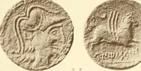An illustration from Catalogue of Greek coins in the Hunterian collection, University of Glasgow (1899)