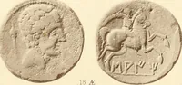 An illustration from Catalogue of Greek coins in the Hunterian collection, University of Glasgow (1899)