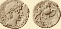 An illustration from Catalogue of Greek coins in the Hunterian collection, University of Glasgow (1899)
