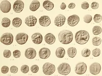 An illustration from Catalogue of Greek coins in the Hunterian collection, University of Glasgow (1899)