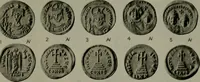 An illustration from Catalogue of the imperial Byzantine coins in the British Museum (1908)