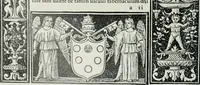 An illustration from Catalogue of an important library of rare and valuable books; incunabula typographica, mostly in original bindings; illustrated books of the XVIth and XVIIIth century; early Americana; Standard works on the fine arts; bibles and liturgical books; fine bindings; Judaica; early books on geography, etc., including Hypnerotomachia Poliphili, 1499; Schatzbehalter, 1491; Terentius, Venezia, 1497; Valturius, 1483; Dürers Hroswitha, Proportion a.o. Holbeins Dance of Death, 1538; The first Holbein Bible; Theuerdank, 1519; Monument du Costume; Janscha-Ziegler, Rheinansichten, etc (1900)