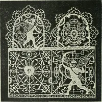 An illustration from Catalogue of an important library of rare and valuable books; incunabula typographica, mostly in original bindings; illustrated books of the XVIth and XVIIIth century; early Americana; Standard works on the fine arts; bibles and liturgical books; fine bindings; Judaica; early books on geography, etc., including Hypnerotomachia Poliphili, 1499; Schatzbehalter, 1491; Terentius, Venezia, 1497; Valturius, 1483; Dürers Hroswitha, Proportion a.o. Holbeins Dance of Death, 1538; The first Holbein Bible; Theuerdank, 1519; Monument du Costume; Janscha-Ziegler, Rheinansichten, etc (1900)