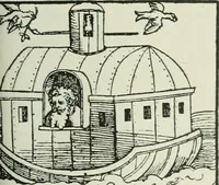 An illustration from Catalogue of an important library of rare and valuable books; incunabula typographica, mostly in original bindings; illustrated books of the XVIth and XVIIIth century; early Americana; Standard works on the fine arts; bibles and liturgical books; fine bindings; Judaica; early books on geography, etc., including Hypnerotomachia Poliphili, 1499; Schatzbehalter, 1491; Terentius, Venezia, 1497; Valturius, 1483; Dürers Hroswitha, Proportion a.o. Holbeins Dance of Death, 1538; The first Holbein Bible; Theuerdank, 1519; Monument du Costume; Janscha-Ziegler, Rheinansichten, etc (1900)