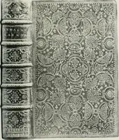 An illustration from Catalogue of an important library of rare and valuable books; incunabula typographica, mostly in original bindings; illustrated books of the XVIth and XVIIIth century; early Americana; Standard works on the fine arts; bibles and liturgical books; fine bindings; Judaica; early books on geography, etc., including Hypnerotomachia Poliphili, 1499; Schatzbehalter, 1491; Terentius, Venezia, 1497; Valturius, 1483; Dürers Hroswitha, Proportion a.o. Holbeins Dance of Death, 1538; The first Holbein Bible; Theuerdank, 1519; Monument du Costume; Janscha-Ziegler, Rheinansichten, etc (1900)