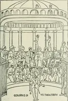 An illustration from Catalogue of an important library of rare and valuable books; incunabula typographica, mostly in original bindings; illustrated books of the XVIth and XVIIIth century; early Americana; Standard works on the fine arts; bibles and liturgical books; fine bindings; Judaica; early books on geography, etc., including Hypnerotomachia Poliphili, 1499; Schatzbehalter, 1491; Terentius, Venezia, 1497; Valturius, 1483; Dürers Hroswitha, Proportion a.o. Holbeins Dance of Death, 1538; The first Holbein Bible; Theuerdank, 1519; Monument du Costume; Janscha-Ziegler, Rheinansichten, etc (1900)