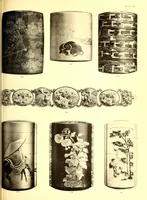 An illustration from Catalogue of an important and valuable collection of Japanese works of art including lacquer, inro, netsuke, swords, and sword furniture : being the third portion of the Gilbertson collection (1917)