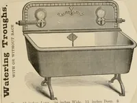 An illustration from Catalogue of improved and patented stable fittings and fixtures, brass, bronzed and nickel plated; poultry yard appliances, dog kennels, door and window guards, &c., &c. (1886)