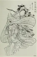 An illustration from Catalogue of a memorial exhibition of Japanese color prints from the collection of the late Clarence Buckingham : with notes explanatory and descriptive and an introductory essay by Frederick William Gookin : [held] January 12 to February 21, 1915 (1915)