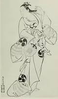 An illustration from Catalogue of a memorial exhibition of Japanese color prints from the collection of the late Clarence Buckingham : with notes explanatory and descriptive and an introductory essay by Frederick William Gookin : [held] January 12 to February 21, 1915 (1915)