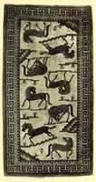 Picture 13 of 15 from Catalogue of Old Chinese Rugs, Brocades and Embroideries Bolts of Rare Silk and a few Decorative Paintings : Gathered in Peking by Frederick Moore of Peking and New York (1917), leaf 85