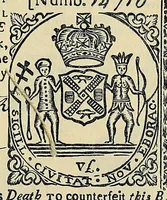 An illustration from Catalogue of old coins, stamps, curios (1890)