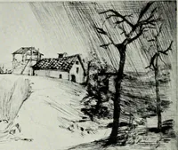 An illustration from A catalogue of paintings, drawings, etchings and lithographs (1922)