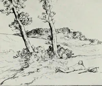 An illustration from A catalogue of paintings, drawings, etchings and lithographs (1922)