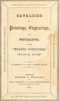 An illustration from Catalogue of paintings, engravings, and photographs at the "Walker Homestead", Topsham, Maine. (1864)