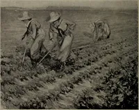 An illustration from Catalogue of pictures, sculpture, drawings, etchings and lithographs done by Canadian artists in Canada : under the authority of the Canadian War Memorials Fund and exhibited for the first time at the Art Gallery of Toronto, from October 18th to November 12th, 1919. (1919)