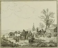 An illustration from A catalogue of the pictures at Grosvenor House, London : with etchings from the whole collection (1821)