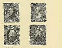 An illustration from Catalogue of the stamps, envelopes, wrappers and postal cards of Mexico : including the provisional issues of Campeche, Chiapas, Guadalajara, etc. (1895)