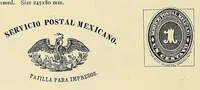 An illustration from Catalogue of the stamps, envelopes, wrappers and postal cards of Mexico : including the provisional issues of Campeche, Chiapas, Guadalajara, etc. (1895)