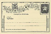 An illustration from Catalogue of the stamps, envelopes, wrappers and postal cards of Mexico : including the provisional issues of Campeche, Chiapas, Guadalajara, etc. (1895)
