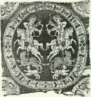 An illustration from Catalogue of textiles from burying-grounds in Egypt (1920)