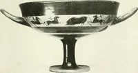 An illustration from Catalogue of an unique collection of Greek and Roman marbles, important gothic sculptures, primitive paintings, ceramics, tapestries and ancient rugs, including two monumental altars and a Greek iconostas, coming from historical collections and gathered in England, France, Austria, Italy and the Levant by a well-known European connoisseur during many years of discriminating collecting. The entire collection of 824 objects to be sold at public auction at the Anderson galleries ... New York city, on January twenty-sixth to twenty-ninth <1921> inclusive (1921)