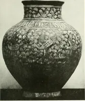 An illustration from Catalogue of an unique collection of Greek and Roman marbles, important gothic sculptures, primitive paintings, ceramics, tapestries and ancient rugs, including two monumental altars and a Greek iconostas, coming from historical collections and gathered in England, France, Austria, Italy and the Levant by a well-known European connoisseur during many years of discriminating collecting. The entire collection of 824 objects to be sold at public auction at the Anderson galleries ... New York city, on January twenty-sixth to twenty-ninth <1921> inclusive (1921)