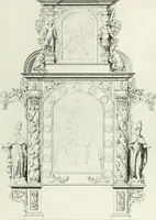 An illustration from Catalogue of an unique collection of Greek and Roman marbles, important gothic sculptures, primitive paintings, ceramics, tapestries and ancient rugs, including two monumental altars and a Greek iconostas, coming from historical collections and gathered in England, France, Austria, Italy and the Levant by a well-known European connoisseur during many years of discriminating collecting. The entire collection of 824 objects to be sold at public auction at the Anderson galleries ... New York city, on January twenty-sixth to twenty-ninth <1921> inclusive (1921)