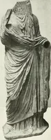 An illustration from Catalogue of an unique collection of Greek and Roman marbles, important gothic sculptures, primitive paintings, ceramics, tapestries and ancient rugs, including two monumental altars and a Greek iconostas, coming from historical collections and gathered in England, France, Austria, Italy and the Levant by a well-known European connoisseur during many years of discriminating collecting. The entire collection of 824 objects to be sold at public auction at the Anderson galleries ... New York city, on January twenty-sixth to twenty-ninth <1921> inclusive (1921)