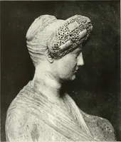 An illustration from Catalogue of an unique collection of Greek and Roman marbles, important gothic sculptures, primitive paintings, ceramics, tapestries and ancient rugs, including two monumental altars and a Greek iconostas, coming from historical collections and gathered in England, France, Austria, Italy and the Levant by a well-known European connoisseur during many years of discriminating collecting. The entire collection of 824 objects to be sold at public auction at the Anderson galleries ... New York city, on January twenty-sixth to twenty-ninth <1921> inclusive (1921)