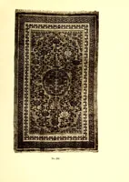 An illustration from Catalogue of Very Important Old Chinese Rugs and a Few Other Fare Works of Chinese Art Including Sculpture, Porcelains, Bronzes, Embroideries and Jewelry : From the collections of Frederick Moore of Peking, for several years a resident of China and John Kimberly Mumford of New York, author of "Oriental Rugs" (1916)