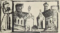 An illustration from Catalogue raisonné des premières impressions de Mayence (1445-1467) : avec une plance en phototypie (1911)