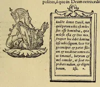 Picture 28 of 43 from Catalogus annorum et principum siue monarcharum mundi geminus plerisque in locis obscurioribus illustratus & in caelebrioribus locupletatus at[que] à mendis, recognitione diligenti repurgatus, : cum accessione multorum aliorum quae in priori aeditione non continebantur, quemadmodum suis locis toto libro uidere licebit, ab homine condito, us[que] in praesentem, à nato Christo, millesimum quingentesimum & quinquagesimum annum deductus & continuatus, (1550), leaf 107