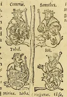 Picture 6 of 43 from Catalogus annorum et principum siue monarcharum mundi geminus plerisque in locis obscurioribus illustratus & in caelebrioribus locupletatus at[que] à mendis, recognitione diligenti repurgatus, : cum accessione multorum aliorum quae in priori aeditione non continebantur, quemadmodum suis locis toto libro uidere licebit, ab homine condito, us[que] in praesentem, à nato Christo, millesimum quingentesimum & quinquagesimum annum deductus & continuatus, (1550), leaf 29