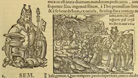 Picture 9 of 43 from Catalogus annorum et principum siue monarcharum mundi geminus plerisque in locis obscurioribus illustratus & in caelebrioribus locupletatus at[que] à mendis, recognitione diligenti repurgatus, : cum accessione multorum aliorum quae in priori aeditione non continebantur, quemadmodum suis locis toto libro uidere licebit, ab homine condito, us[que] in praesentem, à nato Christo, millesimum quingentesimum & quinquagesimum annum deductus & continuatus, (1550), leaf 33