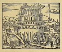 Picture 12 of 43 from Catalogus annorum et principum siue monarcharum mundi geminus plerisque in locis obscurioribus illustratus & in caelebrioribus locupletatus at[que] à mendis, recognitione diligenti repurgatus, : cum accessione multorum aliorum quae in priori aeditione non continebantur, quemadmodum suis locis toto libro uidere licebit, ab homine condito, us[que] in praesentem, à nato Christo, millesimum quingentesimum & quinquagesimum annum deductus & continuatus, (1550), leaf 35