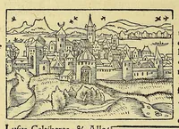 Picture 17 of 43 from Catalogus annorum et principum siue monarcharum mundi geminus plerisque in locis obscurioribus illustratus & in caelebrioribus locupletatus at[que] à mendis, recognitione diligenti repurgatus, : cum accessione multorum aliorum quae in priori aeditione non continebantur, quemadmodum suis locis toto libro uidere licebit, ab homine condito, us[que] in praesentem, à nato Christo, millesimum quingentesimum & quinquagesimum annum deductus & continuatus, (1550), leaf 42