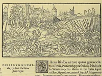 Picture 23 of 43 from Catalogus annorum et principum siue monarcharum mundi geminus plerisque in locis obscurioribus illustratus & in caelebrioribus locupletatus at[que] à mendis, recognitione diligenti repurgatus, : cum accessione multorum aliorum quae in priori aeditione non continebantur, quemadmodum suis locis toto libro uidere licebit, ab homine condito, us[que] in praesentem, à nato Christo, millesimum quingentesimum & quinquagesimum annum deductus & continuatus, (1550), leaf 58