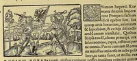 An illustration from Catalogus annorum et principum siue monarcharum mundi geminus plerisque in locis obscurioribus illustratus & in caelebrioribus locupletatus at[que] à mendis, recognitione diligenti repurgatus, : cum accessione multorum aliorum quae in priori aeditione non continebantur, quemadmodum suis locis toto libro uidere licebit, ab homine condito, us[que] in praesentem, à nato Christo, millesimum quingentesimum & quinquagesimum annum deductus & continuatus, (1550)