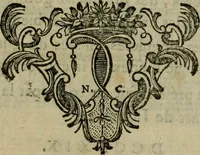 An illustration from Catalogus manuscriptorum codicum Collegii Claromontani : quem excipit catalogus mssrum. domûs professae Parisiensis (1764)