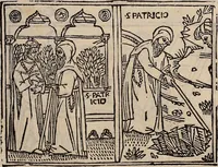 An illustration from Catalogus sanctorum [et] gestorum eoru[m] ex diuersis voluminibus collectus: editus a reuere[n]dissimo in [Christo] patre domino Petro de natalibus de venetijs dei gratia e[pisco]po Equilino (1506)