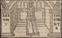An illustration from Catalogus sanctorum [et] gestorum eoru[m] ex diuersis voluminibus collectus: editus a reuere[n]dissimo in [Christo] patre domino Petro de natalibus de venetijs dei gratia e[pisco]po Equilino (1506)