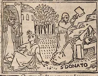 Picture 164 of 243 from Catalogus sanctorum [et] gestorum eoru[m] ex diuersis voluminibus collectus: editus a reuere[n]dissimo in [Christo] patre domino Petro de natalibus de venetijs dei gratia e[pisco]po Equilino (1506), leaf 321