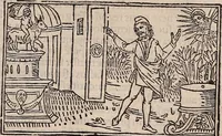 An illustration from Catalogus sanctorum [et] gestorum eoru[m] ex diuersis voluminibus collectus: editus a reuere[n]dissimo in [Christo] patre domino Petro de natalibus de venetijs dei gratia e[pisco]po Equilino (1506)