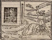 An illustration from Catalogus sanctorum [et] gestorum eoru[m] ex diuersis voluminibus collectus: editus a reuere[n]dissimo in [Christo] patre domino Petro de natalibus de venetijs dei gratia e[pisco]po Equilino (1506)
