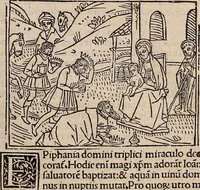 Picture 47 of 243 from Catalogus sanctorum [et] gestorum eoru[m] ex diuersis voluminibus collectus: editus a reuere[n]dissimo in [Christo] patre domino Petro de natalibus de venetijs dei gratia e[pisco]po Equilino (1506), leaf 62