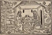 Picture 50 of 243 from Catalogus sanctorum [et] gestorum eoru[m] ex diuersis voluminibus collectus: editus a reuere[n]dissimo in [Christo] patre domino Petro de natalibus de venetijs dei gratia e[pisco]po Equilino (1506), leaf 68