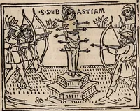 Picture 55 of 243 from Catalogus sanctorum [et] gestorum eoru[m] ex diuersis voluminibus collectus: editus a reuere[n]dissimo in [Christo] patre domino Petro de natalibus de venetijs dei gratia e[pisco]po Equilino (1506), leaf 80
