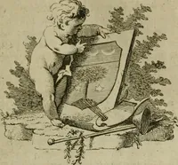 An illustration from Catalogus van een uitmuntend kabinet met konstige schilderyen, door de beste Italiaansche, Fransche, Brabandsche en Nederlandsche meesters : alles in veele jaaren by een verzameld en nagelaaten door wylen den Wel Ed. Heer Pieter Locquet : alle het welke, benevens de rariteiten, verkogt zal worden door de makelaars Philippus van der Schley, Jan de Bosch, Jeronsz., Cornelis Ploos van Amstel, Jbs. Csz., Hendrik de Winter, en Jan Yver op maandag den 22 september 1783, ... en volgende dagen, ... ten huize van Arnoldus Dankmeyer, en Zoon, casteleins in 't Oudezyds Heeren Logement te Amsterdam (1783)