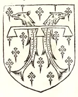 An illustration from Catalogve des tresillvstres dvcz et connestables de France : depuis le roy Clotaire premier du nom, iusques à trespuissant, tresmagnanime & tresuictorieux roy de France, Henry deuxieme (1555)